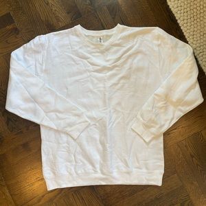 White Fleece Crewneck